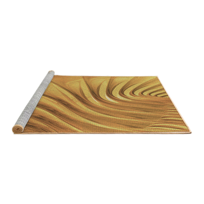 Sideview of Machine Washable Transitional Sedona Brown Rug, wshpat1577brn