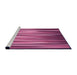 Sideview of Machine Washable Transitional Rose Red Rug, wshpat1578pur
