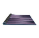 Thickness of Patterned Purple Mimosa Purple Rug, pat1579blu