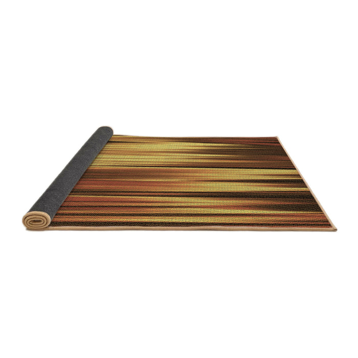 Thickness of Patterned Red Brown Rug, pat1579brn