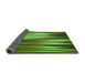 Thickness of Patterned Dark Forest Green Rug, pat1579grn