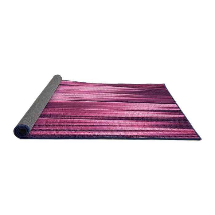 Thickness of Patterned Dark Hot Pink Rug, pat1579pur