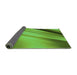 Thickness of Patterned Dark Lime Green Rug, pat1580grn