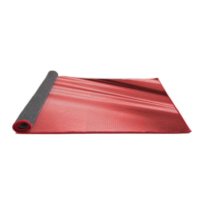 Thickness of Patterned Red Rug, pat1580rd