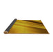 Thickness of Patterned Deep Yellow Rug, pat1580yw