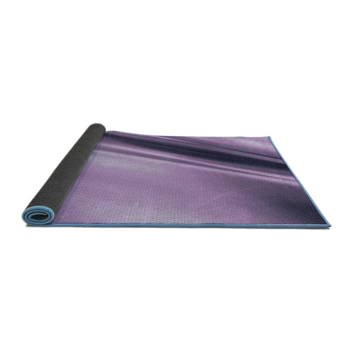 Thickness of Patterned Bright Lilac Purple Rug, pat1581blu