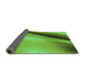 Thickness of Patterned Emerald Green Rug, pat1581grn