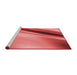 Sideview of Machine Washable Transitional Red Rug, wshpat1581rd