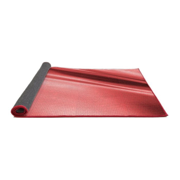 Thickness of Patterned Red Rug, pat1581rd