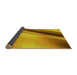 Thickness of Patterned Deep Yellow Rug, pat1581yw
