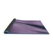 Thickness of Patterned French Lilac Purple Rug, pat1582blu