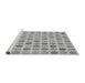 Sideview of Machine Washable Transitional Gray Rug, wshpat1583gry