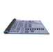 Thickness of Patterned Lavender Blue Rug, pat1584blu