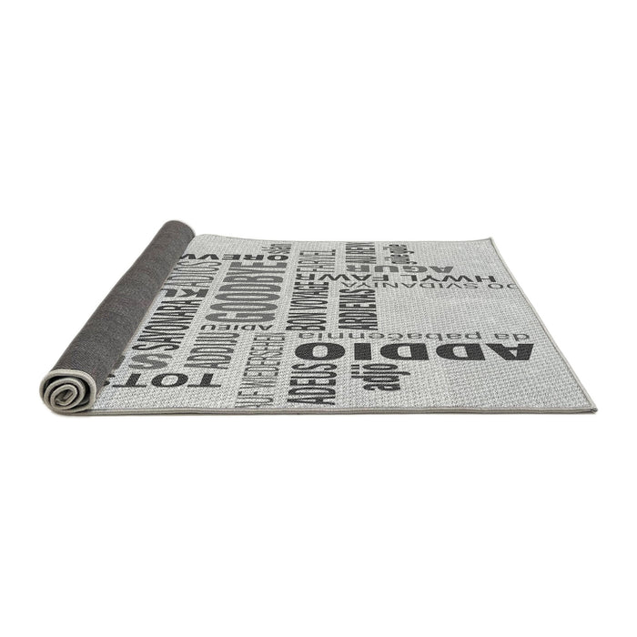 Thickness of Patterned Platinum Gray Rug, pat1584gry