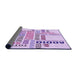 Thickness of Patterned Purple Rug, pat1584pur