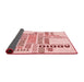 Thickness of Patterned Light Rose Pink Rug, pat1584rd