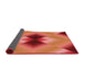 Thickness of Patterned Orange Rug, pat1586rd