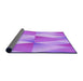 Thickness of Patterned Violet Purple Rug, pat1587pur