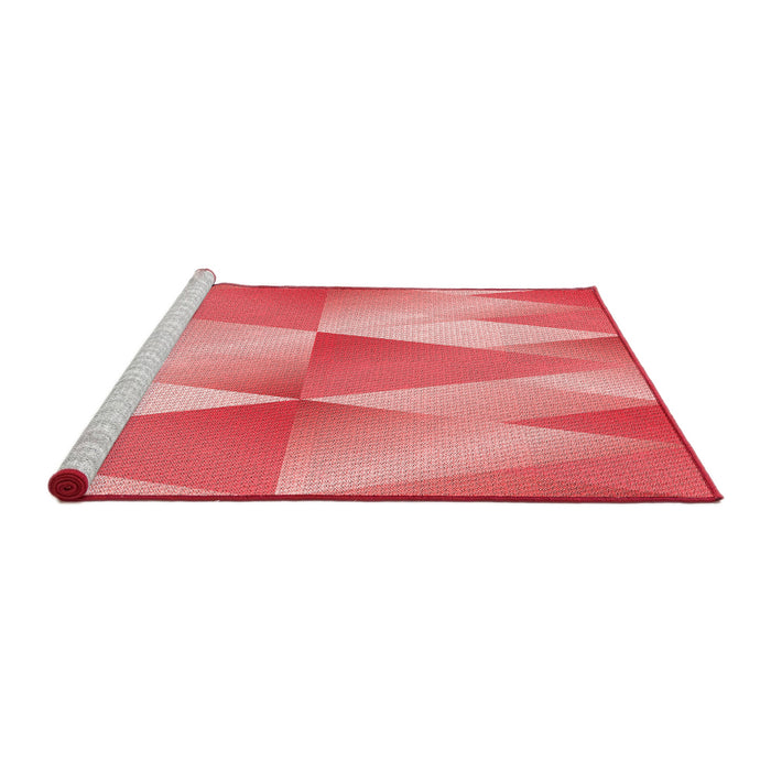 Sideview of Machine Washable Transitional Light Coral Pink Rug, wshpat1587rd