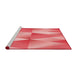 Sideview of Machine Washable Transitional Light Coral Pink Rug, wshpat1587rd