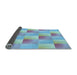 Thickness of Patterned Light Purple Blue Rug, pat1588lblu