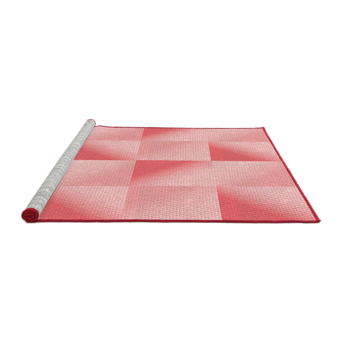 Sideview of Machine Washable Transitional Red Rug, wshpat1589rd