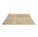 Sideview of Machine Washable Transitional Khaki Gold Rug, wshpat1590brn