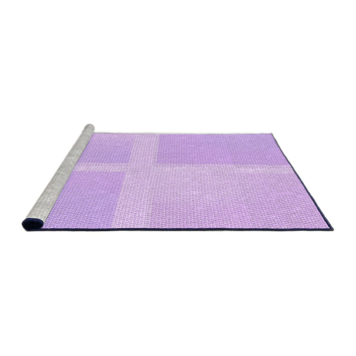 Sideview of Machine Washable Transitional Purple Rug, wshpat1590pur