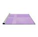 Sideview of Machine Washable Transitional Purple Rug, wshpat1590pur