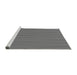 Sideview of Machine Washable Transitional Carbon Gray Rug, wshpat1591gry