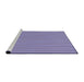 Sideview of Machine Washable Transitional Lavender Purple Rug, wshpat1591pur