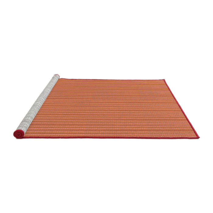 Sideview of Machine Washable Transitional Orange Rug, wshpat1591rd