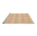 Sideview of Machine Washable Transitional Golden Blonde Gold Rug, wshpat1592org