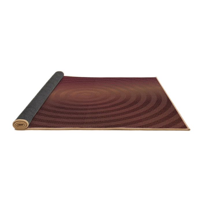 Thickness of Patterned Chestnut Red Rug, pat1593brn