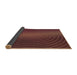 Thickness of Patterned Chestnut Red Rug, pat1593brn