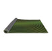 Thickness of Patterned Dark Forest Green Rug, pat1593grn