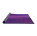 Thickness of Patterned Bright Purple Rug, pat1593pur