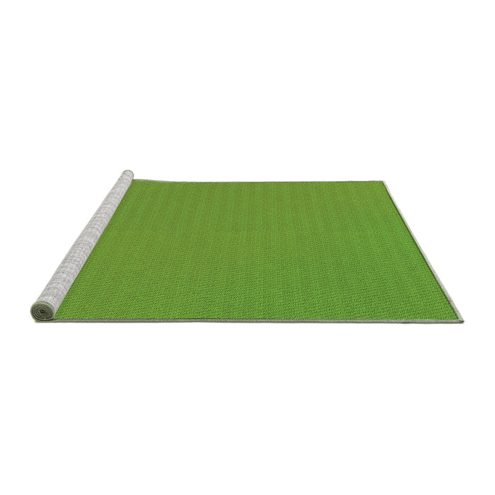 Sideview of Machine Washable Transitional Dark Lime Green Rug, wshpat1594grn