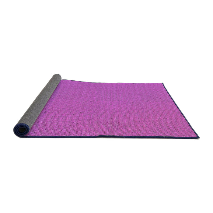 Thickness of Patterned Fuchsia Magenta Purple Rug, pat1594pur