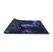 Thickness of Patterned Night Blue Rug, pat1595blu