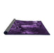 Thickness of Patterned Deep Purple Rug, pat1595pur