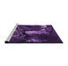 Sideview of Machine Washable Transitional Deep Purple Rug, wshpat1595pur