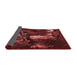 Thickness of Patterned Red Rug, pat1595rd