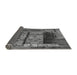 Thickness of Patterned Gunmetal Gray Rug, pat1596gry