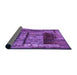 Thickness of Patterned Purple Rug, pat1596pur