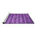 Sideview of Machine Washable Transitional Purple Rug, wshpat1597pur