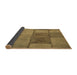 Thickness of Patterned Saddle Brown Rug, pat1598brn