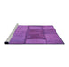 Sideview of Machine Washable Transitional Purple Rug, wshpat1598pur