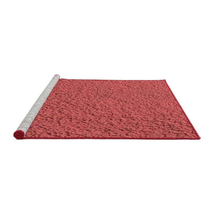 Sideview of Machine Washable Transitional Red Rug, wshpat1599rd