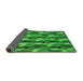 Thickness of Patterned Green Rug, pat16grn